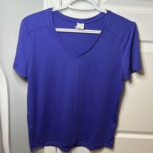 Lole Women's V-Neck Purple Tee